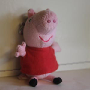 Peppa Pig Plush Backpack For Kids - Pink & Red, 12 Inch Cute Character Backpack