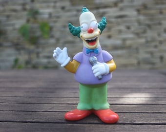 Vintage Simpsons figure, Krusty the clown, Burger King 2000,