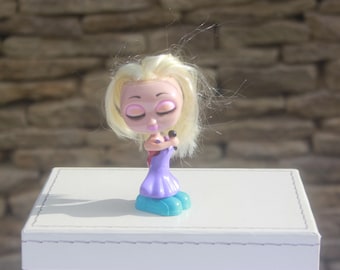 McDonalds Diva Stars Alexa plus paarse clip-on jurk blond haar actiefiguur 4,5", kinderspeelgoed, figuren, fastfoodspeelgoed