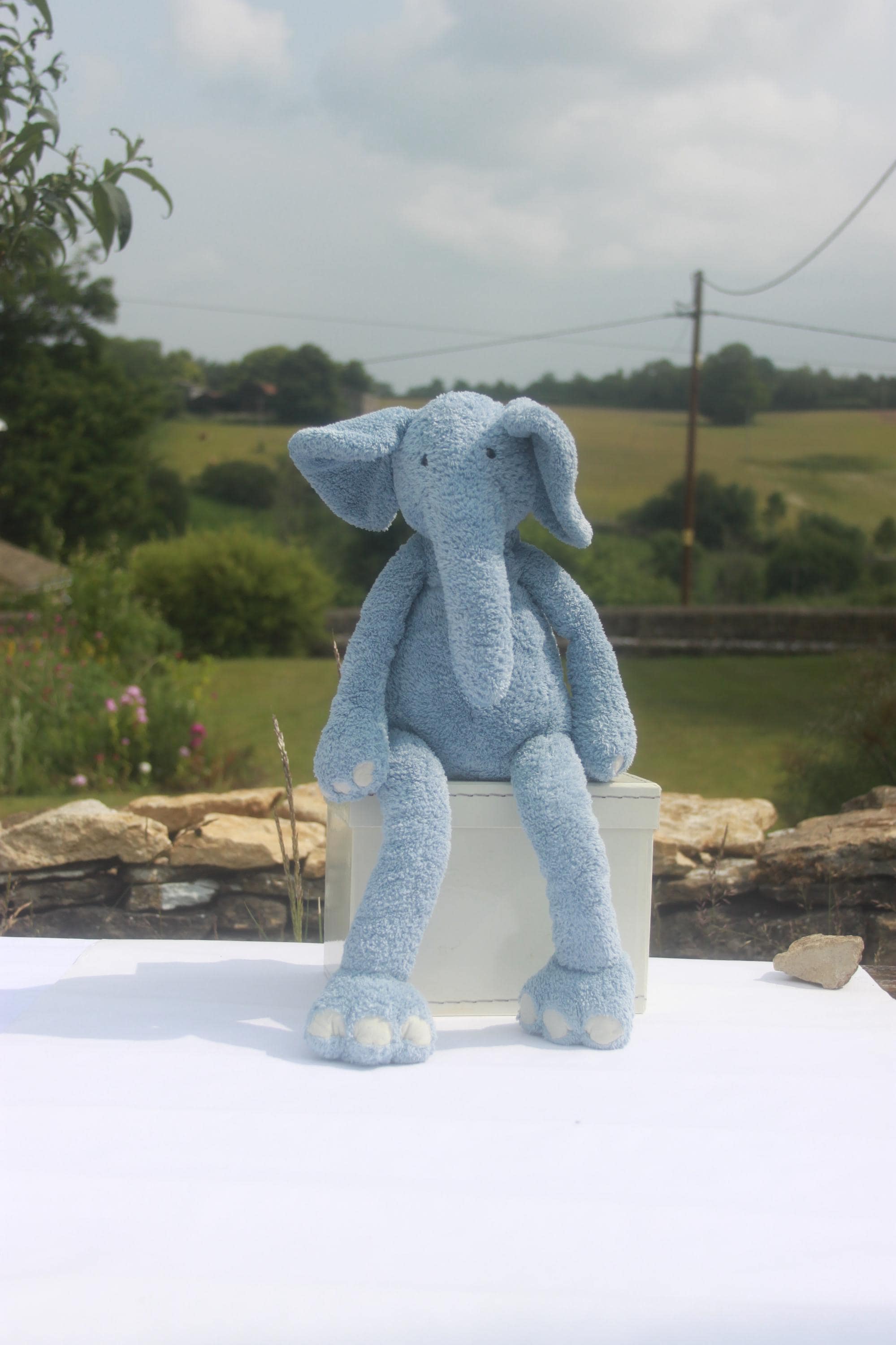 Plush Jellycat Large Slackajack Blue Elephant 50 Cms J382