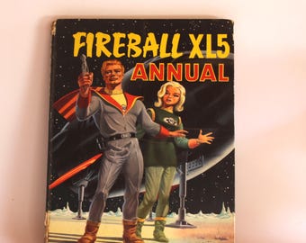 Vintage children's book Fireball XL5 annual 1965, some damage