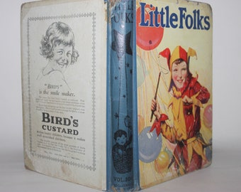 Vintage 1920s children's annual, Little Folks 1927, acceptable condition, Harry Rountree S B Pearse Florence Mary Anderson illustrations