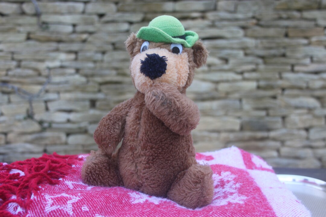 Yogi Bear Plush Toy, Vintage Children's Toys, TV Character, Children's