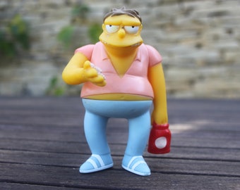 Simpsons action figure, tv film character collectables, Nelson Muntz Burger King toy, moveable arm, 2000, childrens cartoons comics