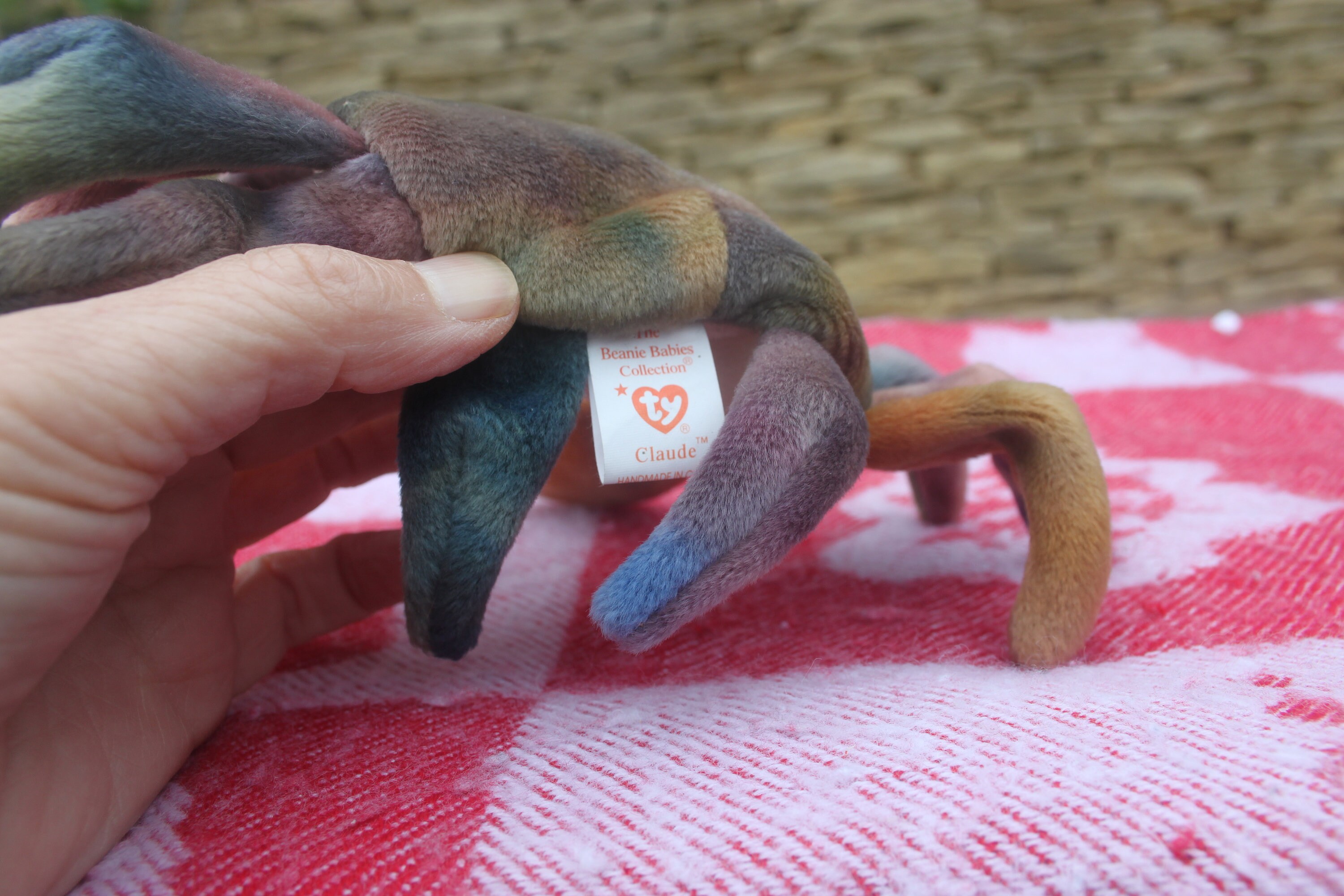 Ty Beanie Baby Claude the Crab 1996 No Card Tag Plushies Etsy UK