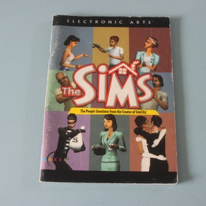 May include: The Sims PC game box. The cover features a collage of illustrated characters and the game's title. The text reads "The People Simulator from the Creator of SimCity" and "Electronic Arts".