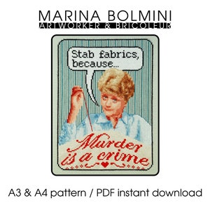 MURDER, SHE STITCH - cross stitch pattern