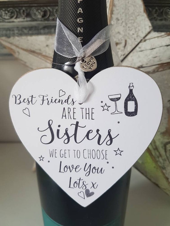 5 X Sisters by chance wine bottle Vinyl Decal Sticker