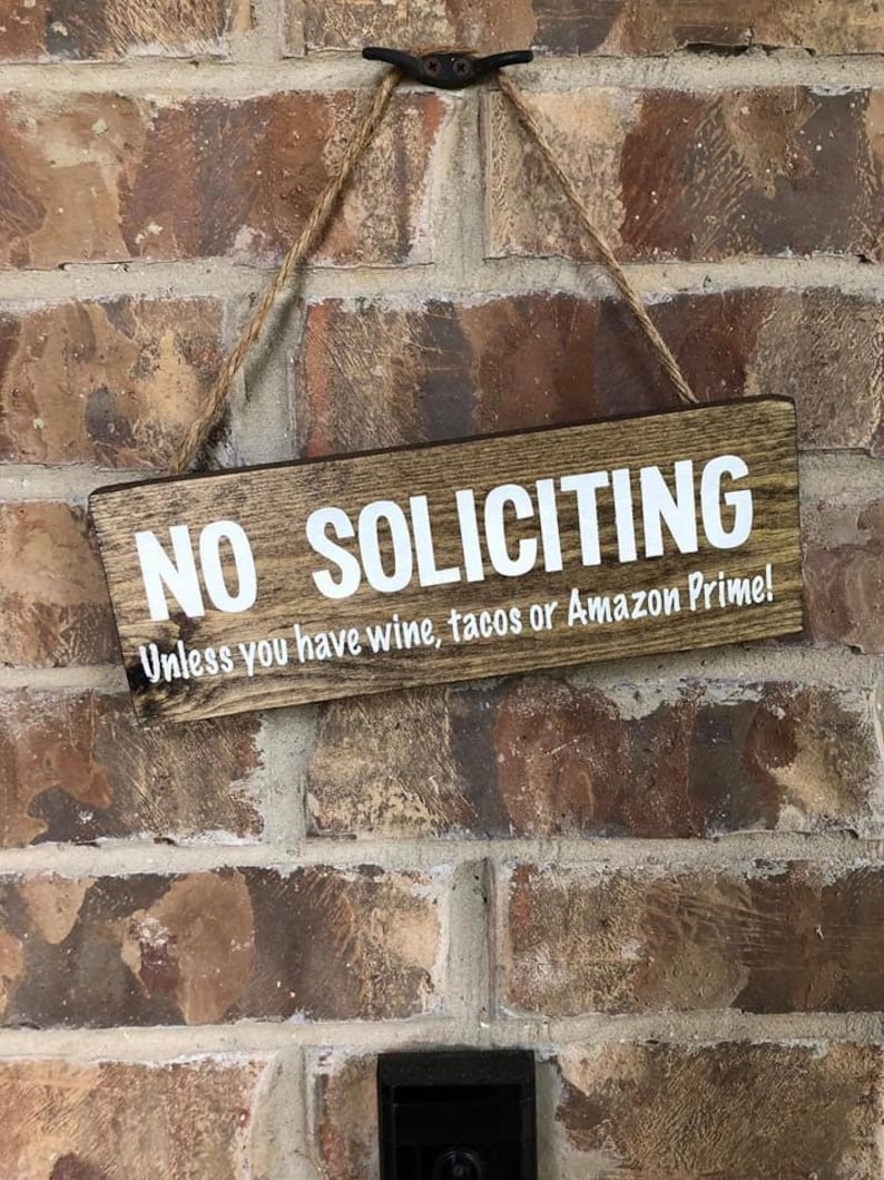 Funny No Soliciting Signs No Soliciting Funny Sign Porch | Etsy