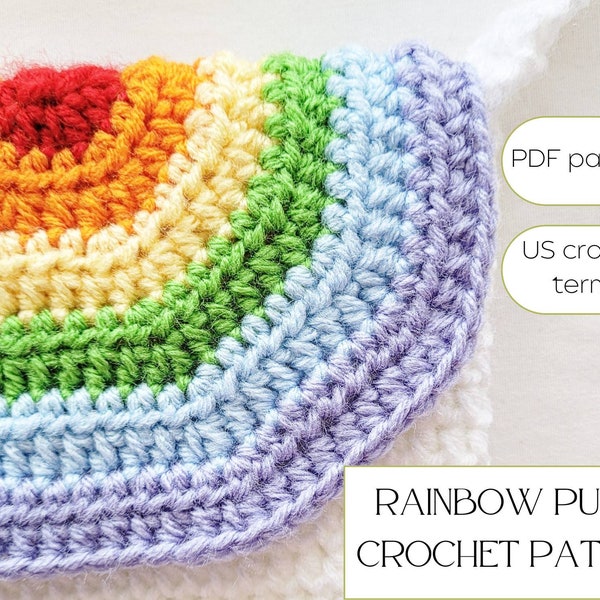 Rainbow Purse Crochet Pattern - Crochet Crossbody Bag - DIY Crochet Purse - PDF Pattern - Easy Crochet Bag - Boho Bag Pattern - Cross Body