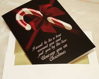 Box of 10 Stuck on Me Holiday Card