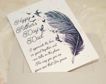 Under His Wings Father's Day Card