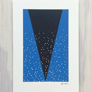 Impression d'éclats bleus / Cartes