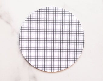 Grid Coaster / Printed Wood / Scandinavian Design / Mix and match / Patterns and Alphabet Letters