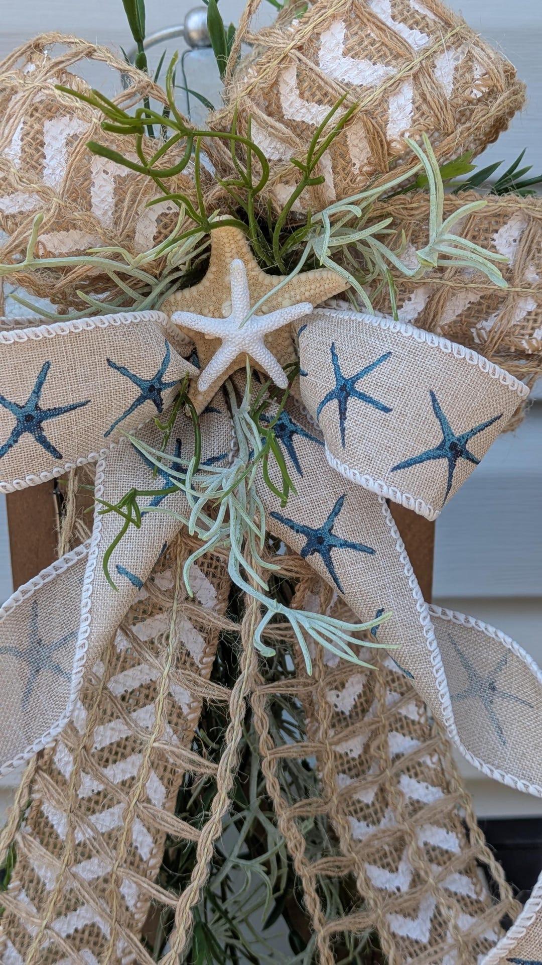 Starfish Lantern Swag: Coastal Beach Cottage Decor - Etsy