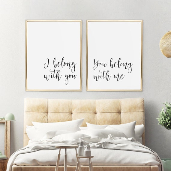I BELONG WITH You You Belong With MePrint Sets Nursery | Etsy