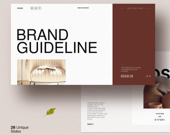 Creative Design, Brand Guideline with PowerPoint, Keynote, Google slides, InDesign