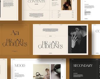 Brand Guideline Presentation with Canva, InDesign