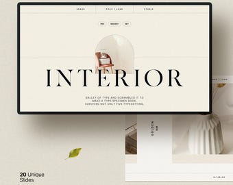 Creative Design, Interior Presentation with PowerPoint, Keynote, Google Slides, InDesign