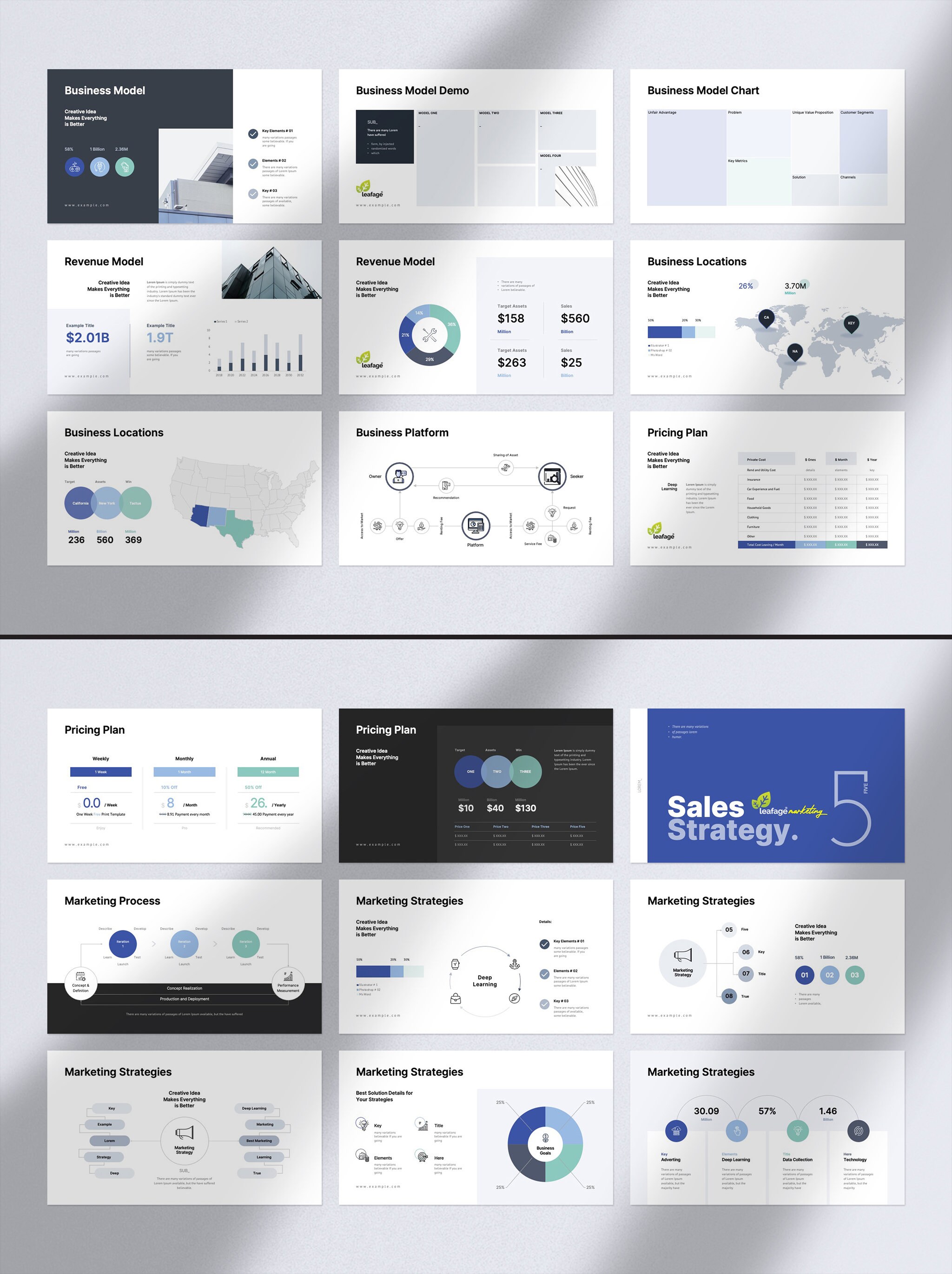 Pitch Deck Powerpoint Presentation Template With Indesign Layout - Etsy
