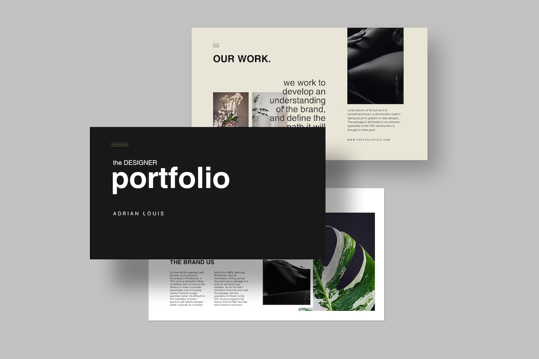 Minimal Portfolio Presentation With Powerpoint, Keynote, Google Slides ...