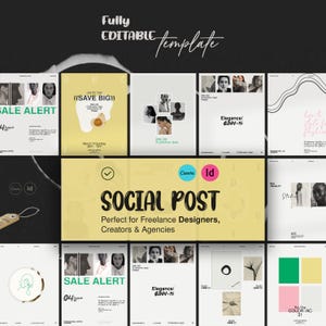 ANNA / Kit för sociala medier med Canva och InDesign bild 1