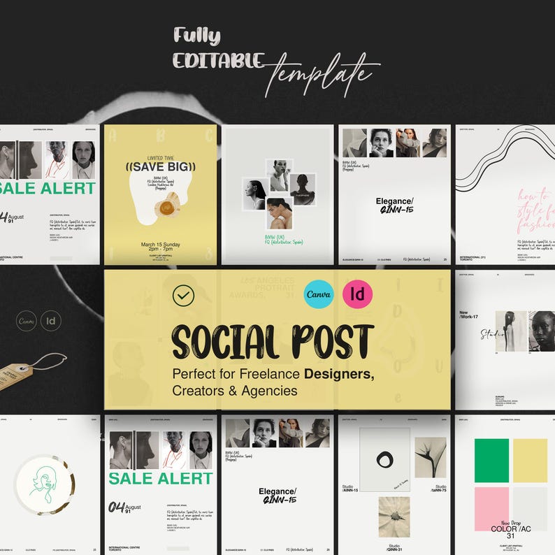 ANNA / Kit för sociala medier med Canva och InDesign bild 1
