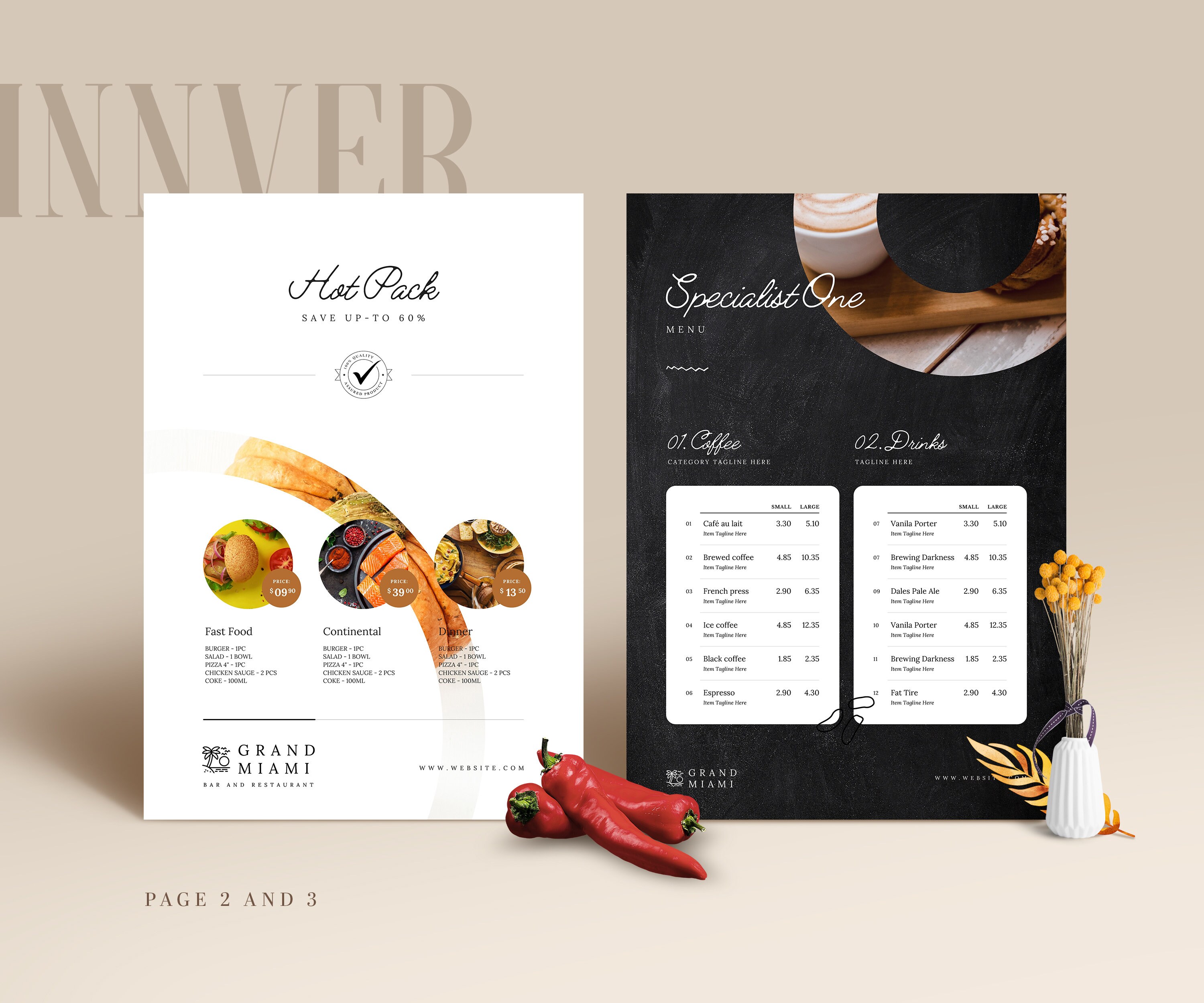 Canva Menu Template