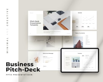 Business Plan Pitch Deck PowerPoint Template: Modern Presentation (PPTX & PDF)