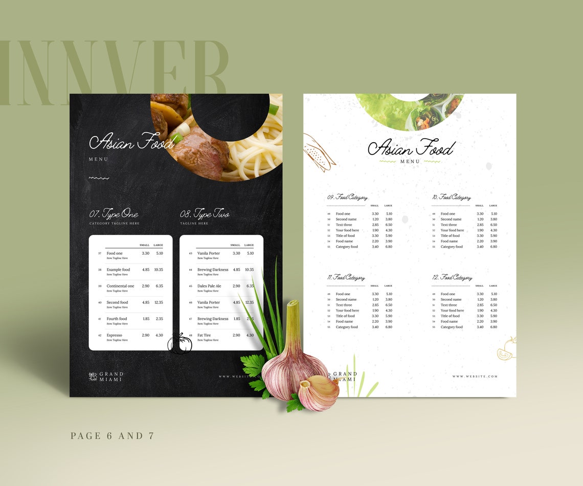 Canva Menu Templates