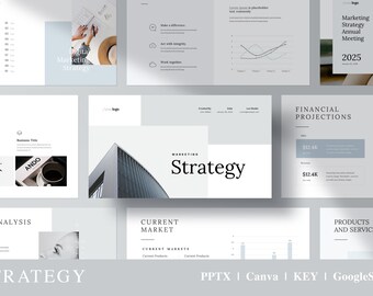 Marketing Strategy Presentation Template: PowerPoint, Keynote, Canva