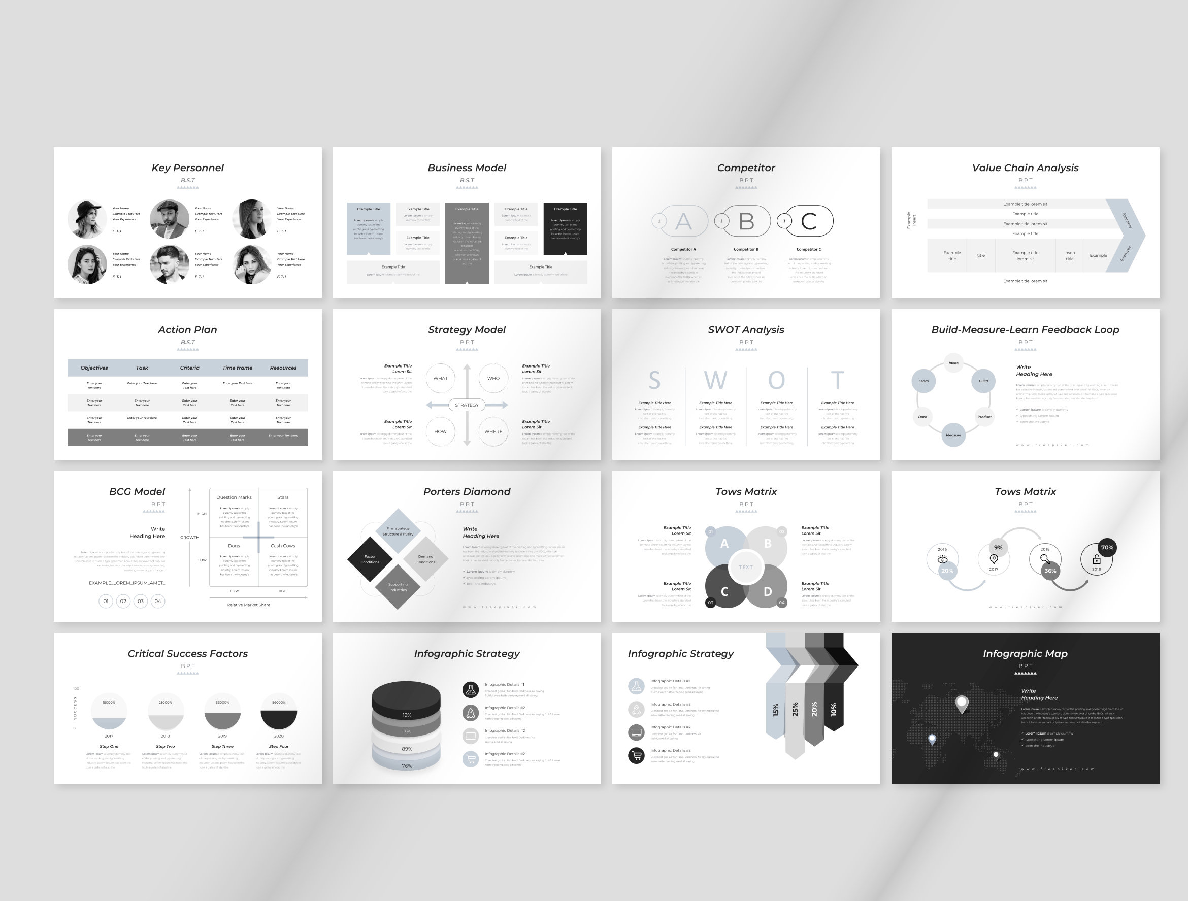 Business Strategy Presentation Powerpoint Template Marketing - Etsy UK