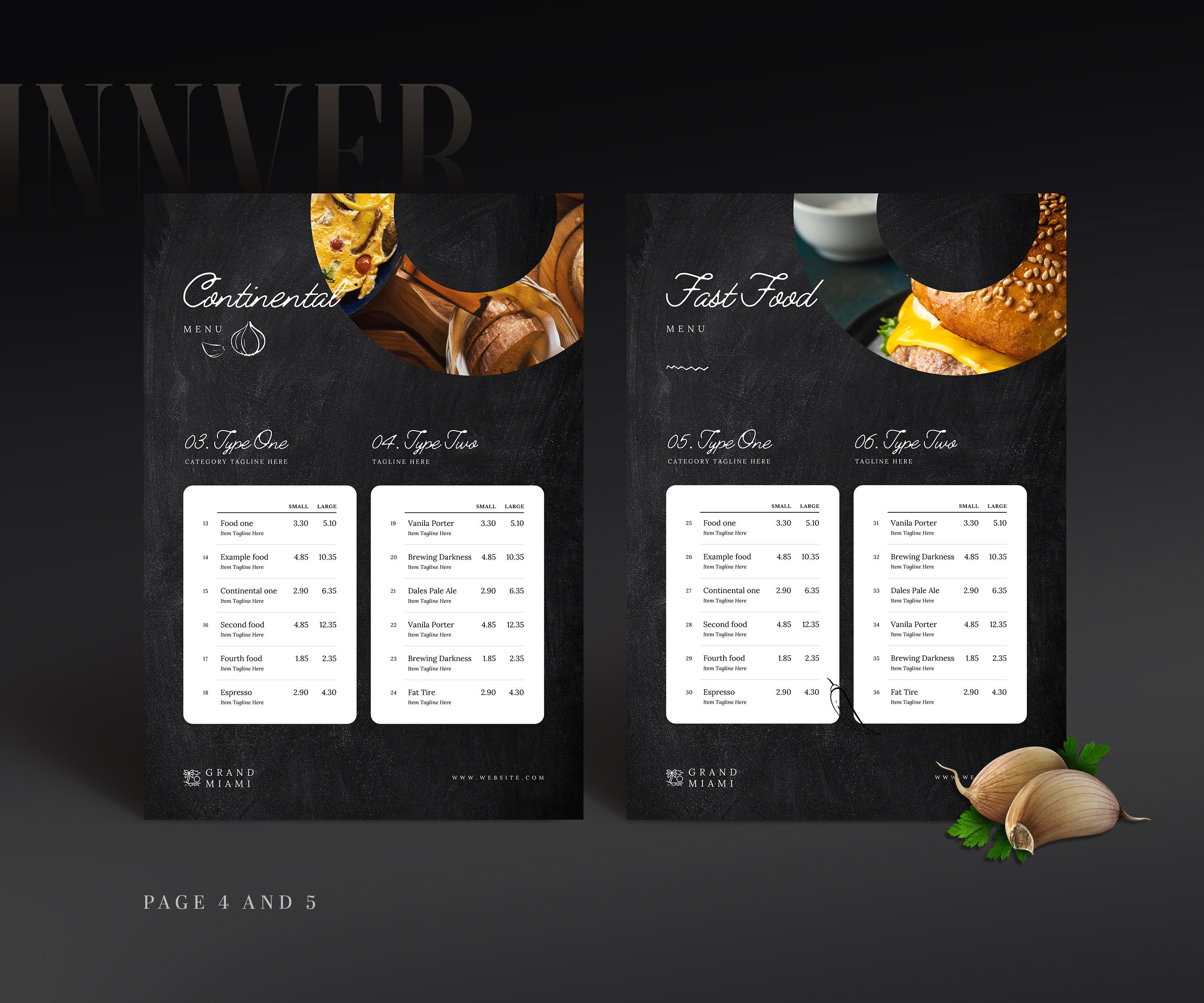 Canva Menu Template Gambaran