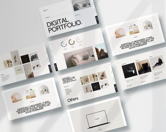 Creative Design, Portfolio Template with PowerPoint, Keynote, Google Slides, InDesign
