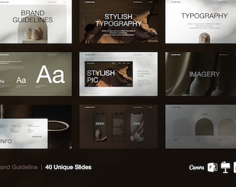 Brand Guideline Presentation: Canva PowerPoint Template