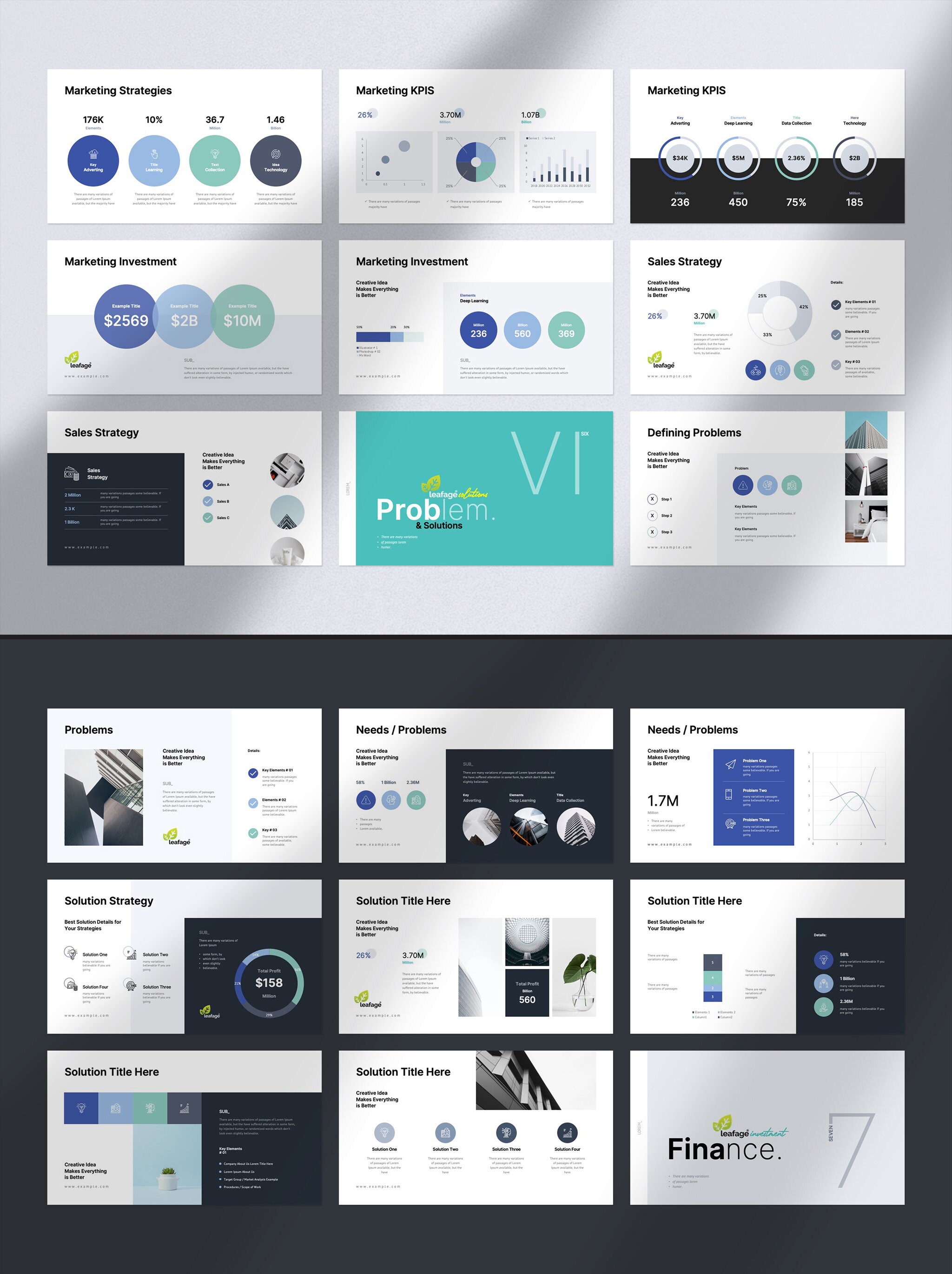 Pitch Deck Powerpoint Presentation Template With Indesign Layout - Etsy