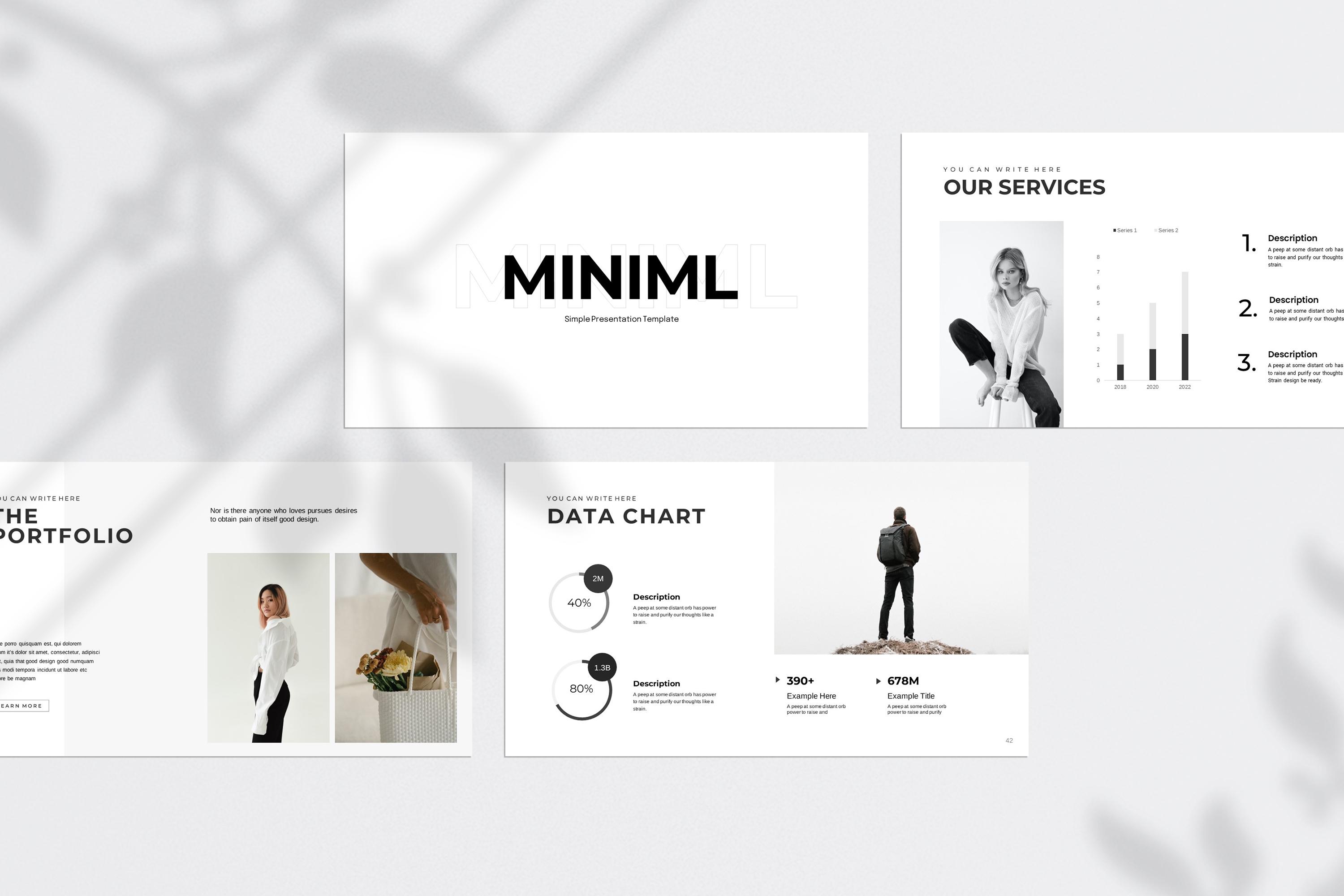 The Minimal Presentation Template With Powerpoint, Keynote, Google ...