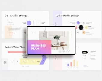 Business Plan Presentation with PowerPoint, Keynote, Google Slides, InDesign