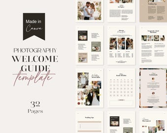 Photography Welcome Guide with Canva and InDesign