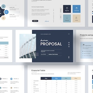 Modèle de présentation de proposition commerciale Canva | PowerPoint de proposition de projet de marque, modèles Canvas, Google et diapositives | Design minimaliste