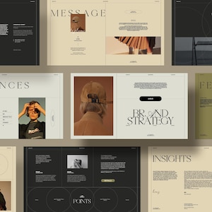 Markenstrategie Präsentation mit Canva, InDesign