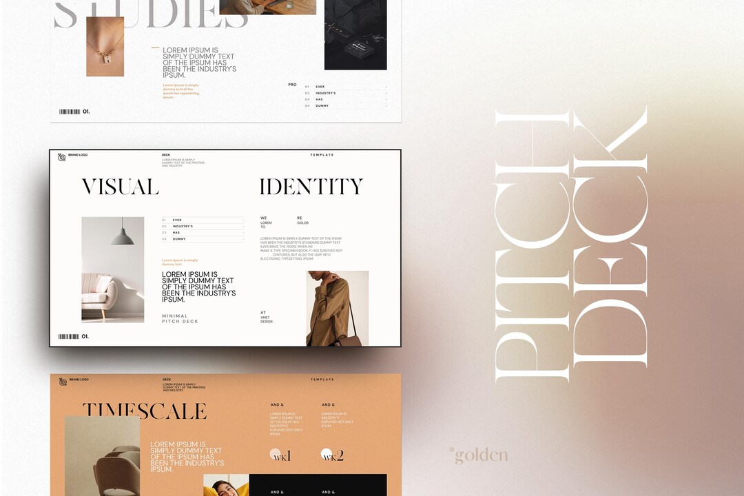 Corporate Marketing, Business / Pitch Deck Template With Powerpoint ...