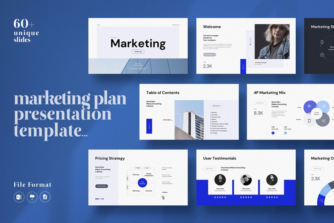 Marketing Plan Presentation With Powerpoint Keynote Google Slides ...