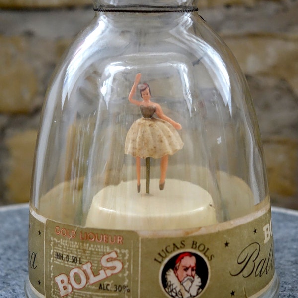 Vintage Bols Ballerina Flasche aus den 50er Jahren