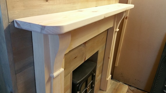 Art Deco Arts And Crafts Style Fire Surround Fireplace In Real Etsy