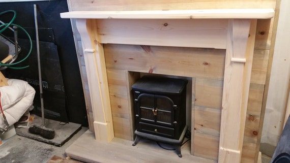 Art Deco Arts And Crafts Style Fire Surround Fireplace In Real Etsy