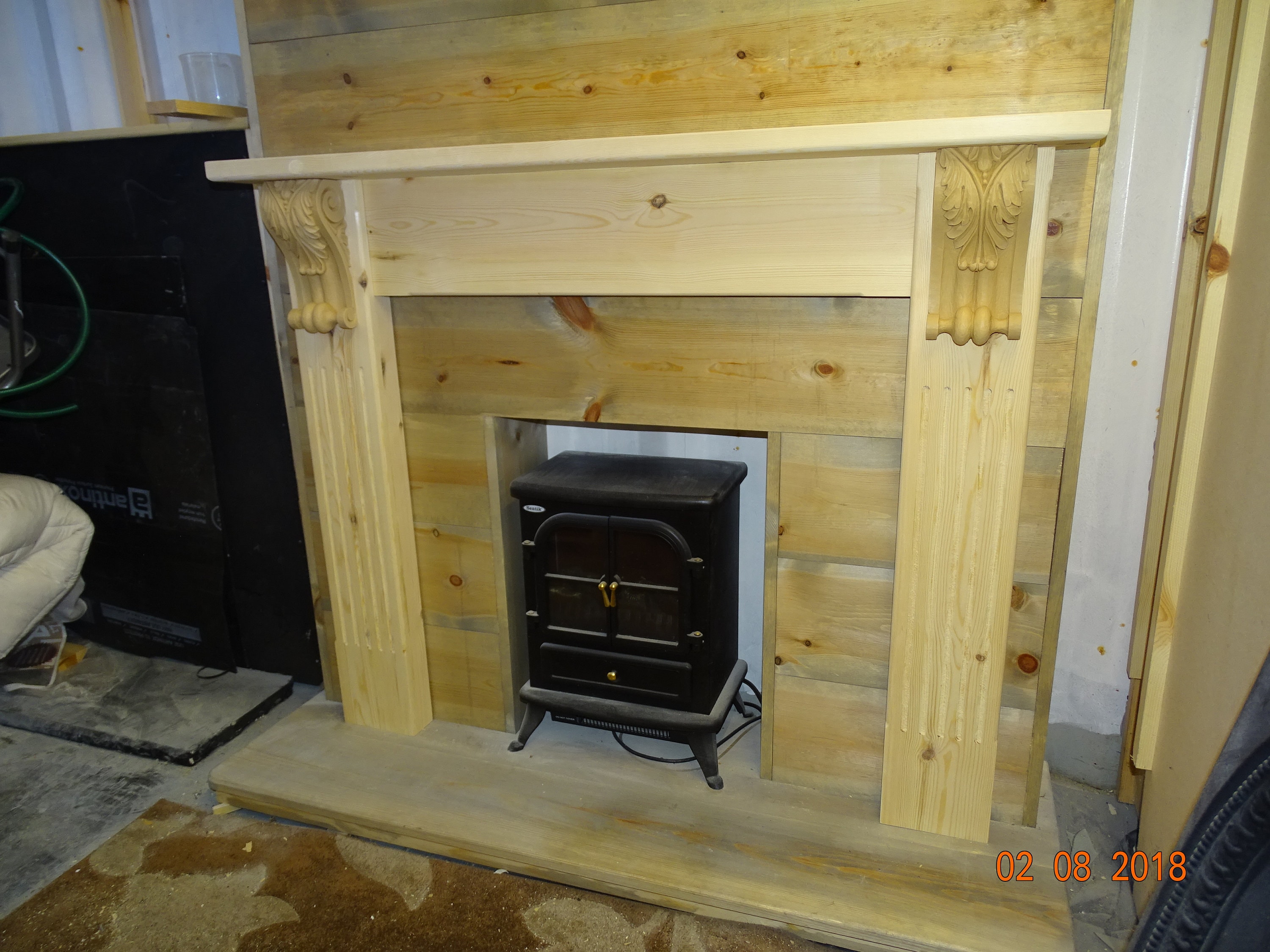 Traditional Style Pine Fire Surround Mantlepiece Surround With - Etsy