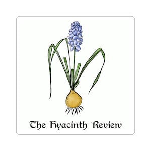 Hyacinth Review Medieval Illustration Logo Sticker