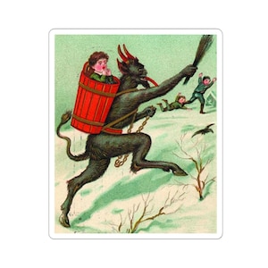 Krampus Christmas Sticker