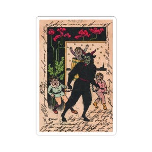 Krampus Christmas Sticker